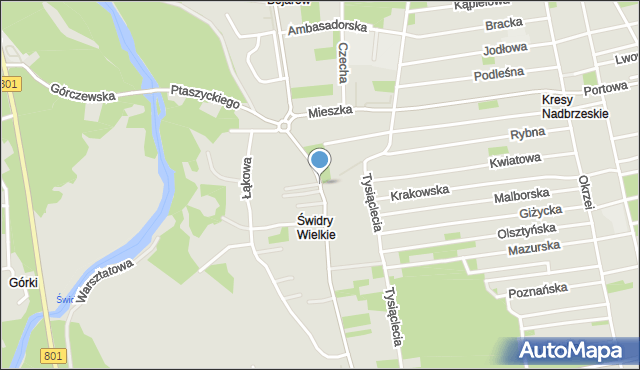 Otwock, Kraszewskiego Józefa Ignacego, mapa Otwock