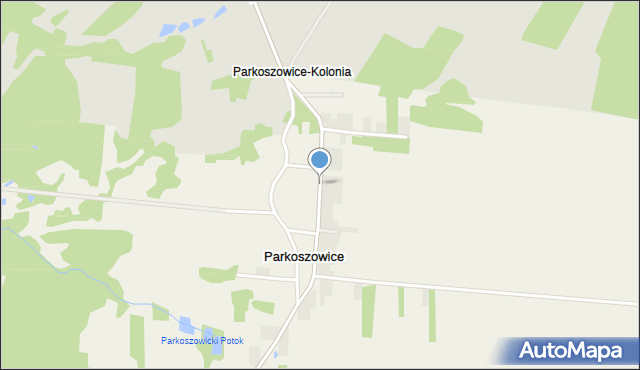 Parkoszowice gmina Włodowice, Krakowska, mapa Parkoszowice gmina Włodowice