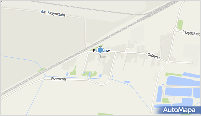 Parzniew, Krótka, mapa Parzniew