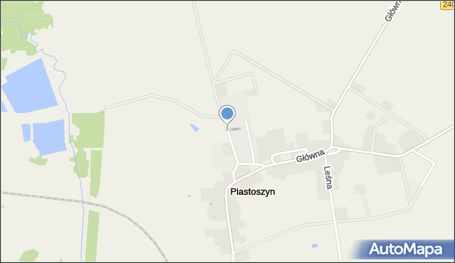 Piastoszyn, Krótka, mapa Piastoszyn