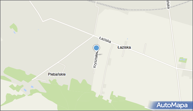 Piekoszów, Kryształowa, mapa Piekoszów