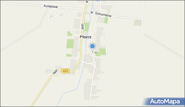Pilszcz, Krasickiego Ignacego, bp., mapa Pilszcz