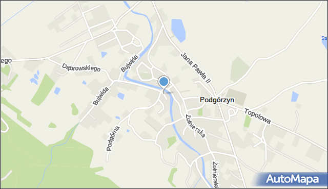 Podgórzyn powiat karkonoski, Krótka, mapa Podgórzyn powiat karkonoski
