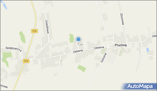 Pruchna, Krokusów, mapa Pruchna