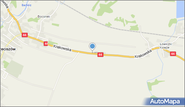 Przeciszów, Krakowska, mapa Przeciszów