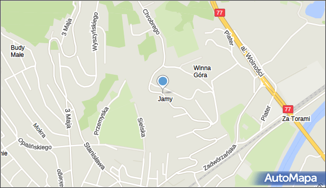 Przemyśl, Króla Bolesława Chrobrego, mapa Przemyśla