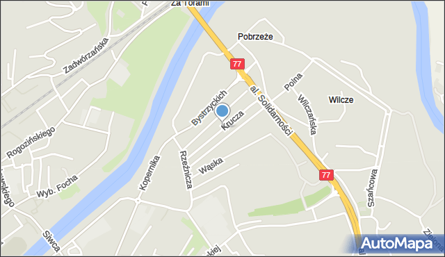 Przemyśl, Krucza, mapa Przemyśla