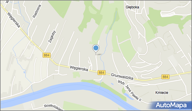 Przemyśl, Krzywiecka, mapa Przemyśla