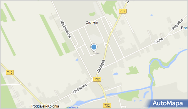 Przytyk, Kraszewskiego Józefa Ignacego, mapa Przytyk