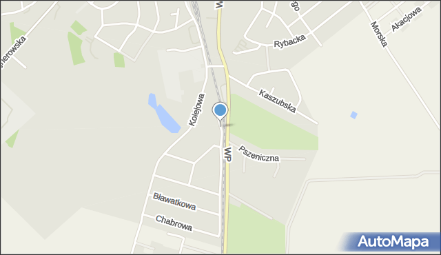 Puck, Krokusowa, mapa Puck