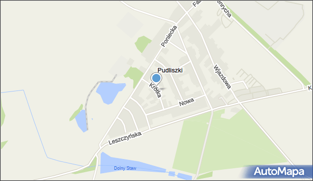 Pudliszki, Krótka, mapa Pudliszki