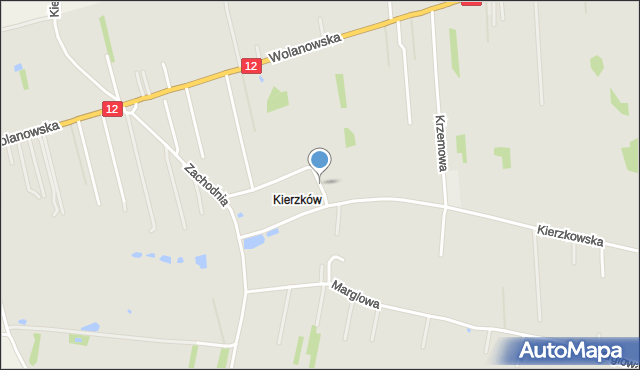 Radom, Kredowa, mapa Radomia