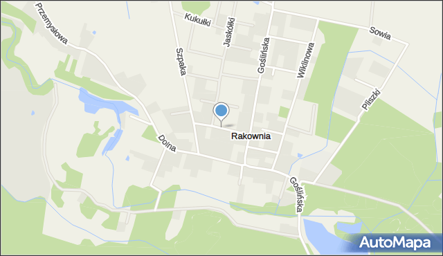 Rakownia, Krucza, mapa Rakownia