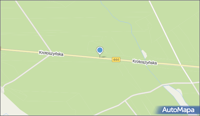 Rojów, Krotoszyńska, mapa Rojów