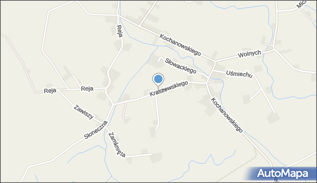 Roszowicki Las, Kraszewskiego, mapa Roszowicki Las