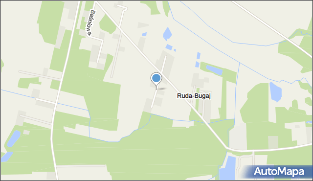 Ruda-Bugaj, Kryształowa, mapa Ruda-Bugaj