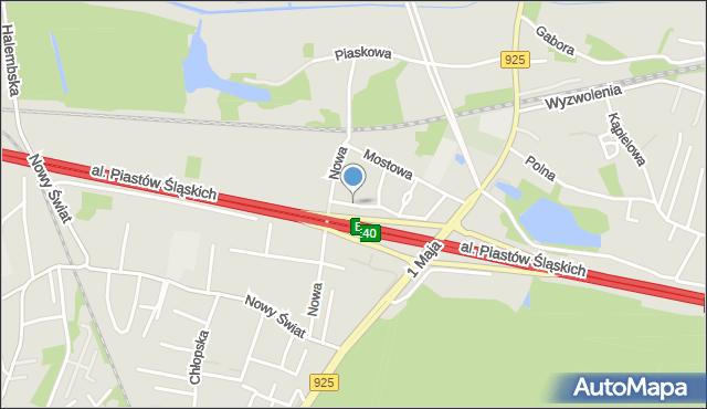 Ruda Śląska, Krótka, mapa Rudy Śląskiej