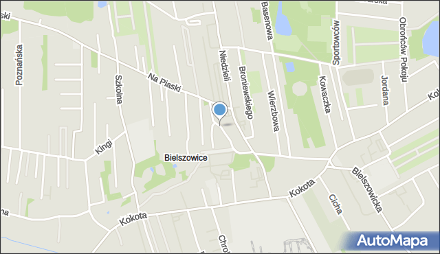 Ruda Śląska, Krzywa, mapa Rudy Śląskiej