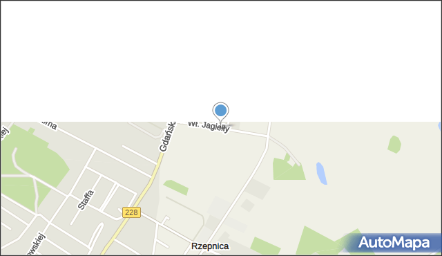 Rzepnica, Króla Władysława Jagiełły, mapa Rzepnica