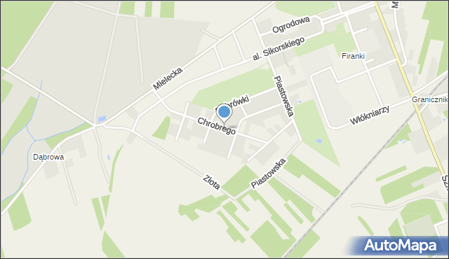 Skopanie, Króla Bolesława Chrobrego, mapa Skopanie