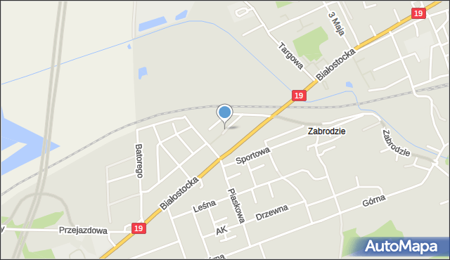 Sokółka, Krucza, mapa Sokółka