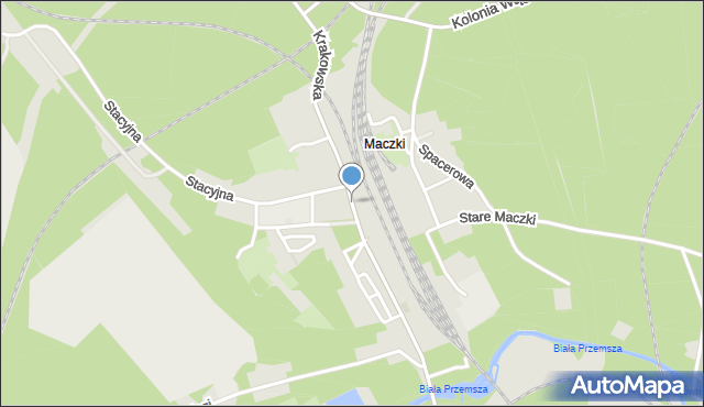 Sosnowiec, Krakowska, mapa Sosnowca