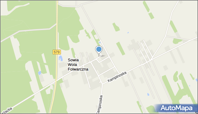 Sowia Wola Folwarczna, Krokusowa, mapa Sowia Wola Folwarczna