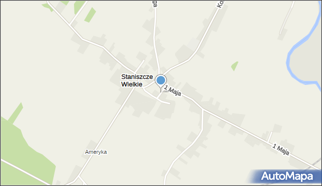 Staniszcze Wielkie, Krótka, mapa Staniszcze Wielkie