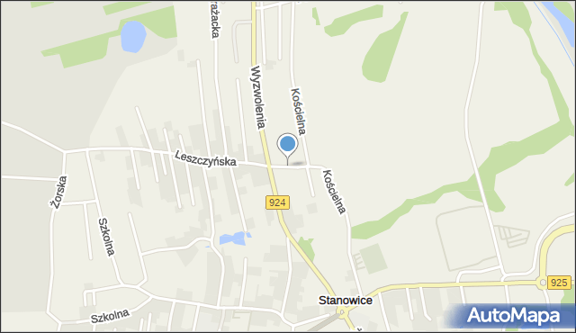 Stanowice gmina Czerwionka-Leszczyny, Krótka, mapa Stanowice gmina Czerwionka-Leszczyny