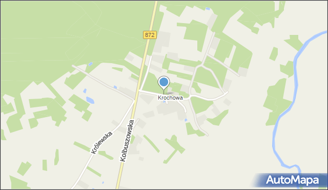 Stany gmina Bojanów, Krochowa, mapa Stany gmina Bojanów