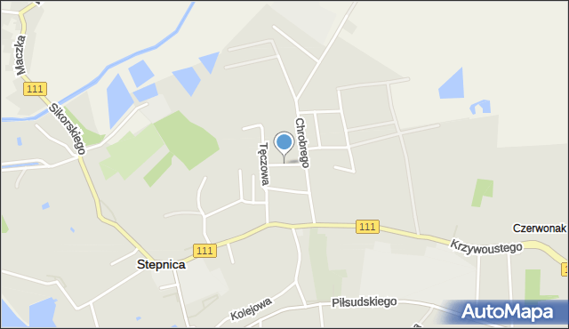 Stepnica, Króla Jana III Sobieskiego, mapa Stepnica