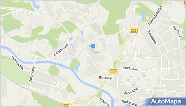 Straszyn, Krótka, mapa Straszyn