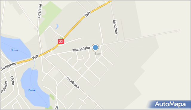 Strzelce Krajeńskie, Króla Jana III Sobieskiego, mapa Strzelce Krajeńskie