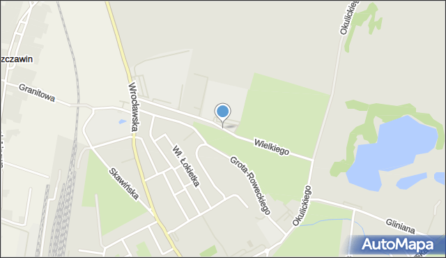 Strzelin, Króla Kazimierza Wielkiego, mapa Strzelin