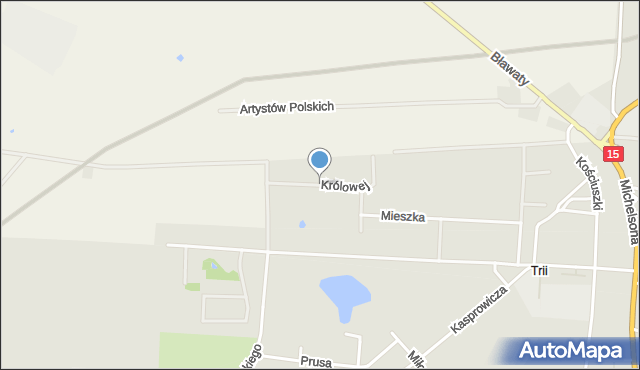Strzelno powiat mogileński, Królowej Jadwigi, mapa Strzelno powiat mogileński