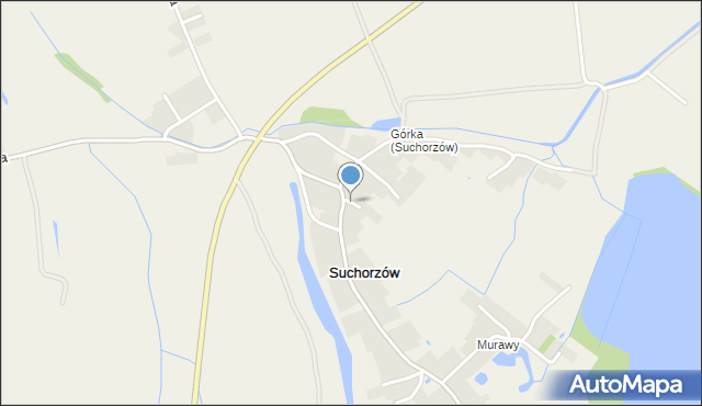 Suchorzów, Krótka, mapa Suchorzów