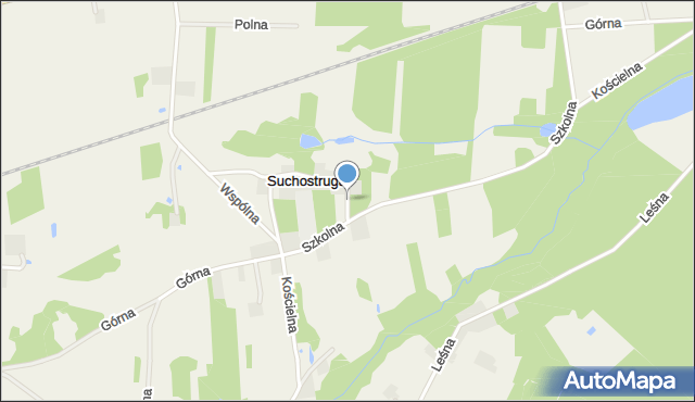 Suchostruga, Krótka, mapa Suchostruga