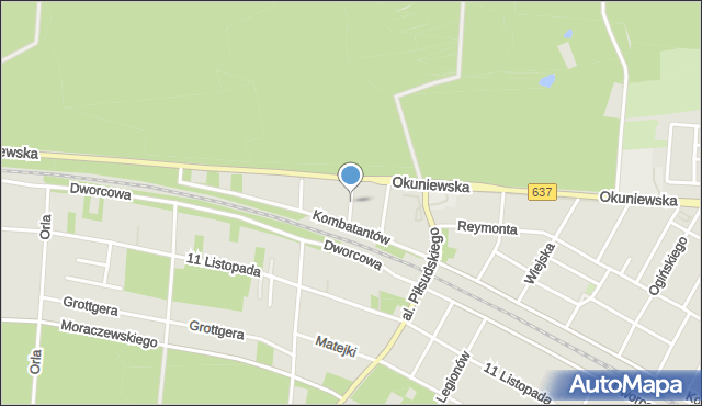 Sulejówek, Krucza, mapa Sulejówek