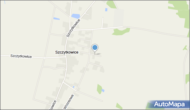 Szczytkowice, Krótka, mapa Szczytkowice