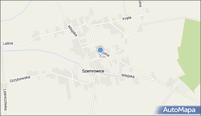 Szemrowice, Krótka, mapa Szemrowice