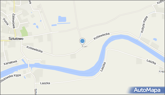 Sztutowo, Królewiecka, mapa Sztutowo