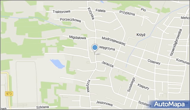 Tarnów, Krzyska, mapa Tarnów