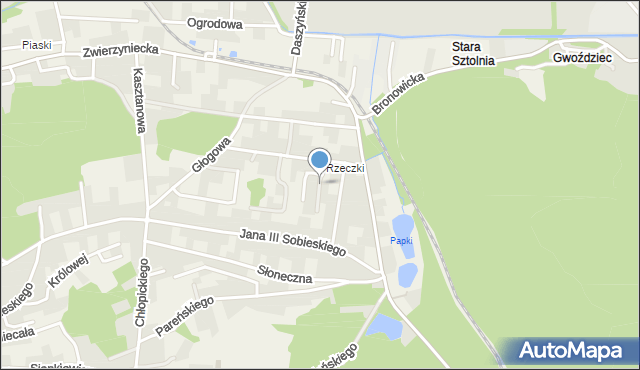 Tenczynek, Króla Kazimierza Wielkiego, mapa Tenczynek