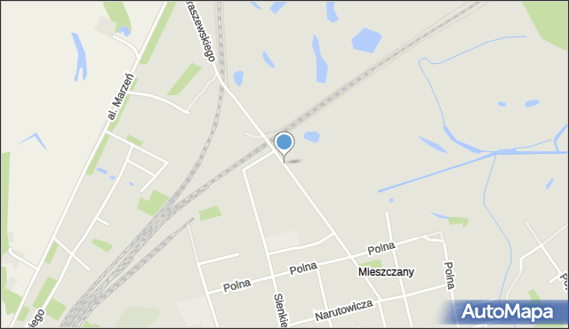Terespol powiat bialski, Kraszewskiego Józefa Ignacego, mapa Terespol powiat bialski