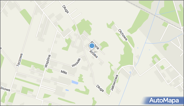 Tobolice gmina Rzekuń, Krótka, mapa Tobolice gmina Rzekuń