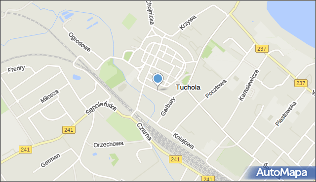Tuchola, Kreffta Konstantyna, ks., mapa Tuchola