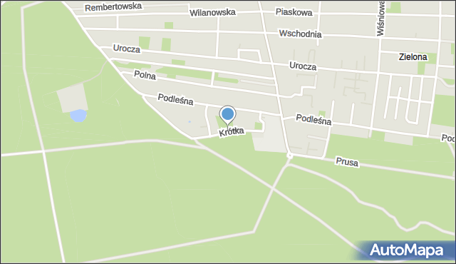 Warszawa, Krótka, mapa Warszawy