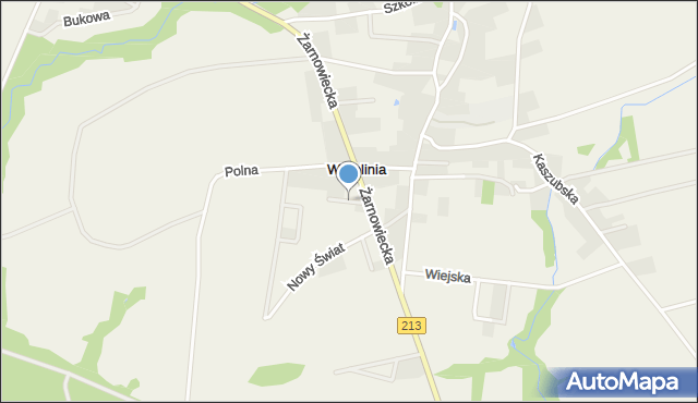 Werblinia, Krótka, mapa Werblinia