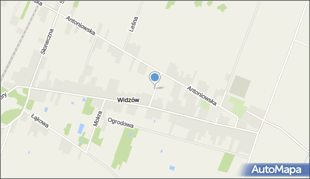 Widzów, Krótka, mapa Widzów