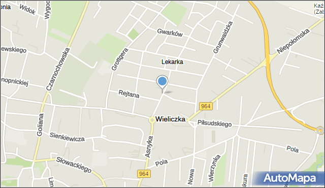 Wieliczka, Króla Kazimierza Wielkiego, mapa Wieliczka